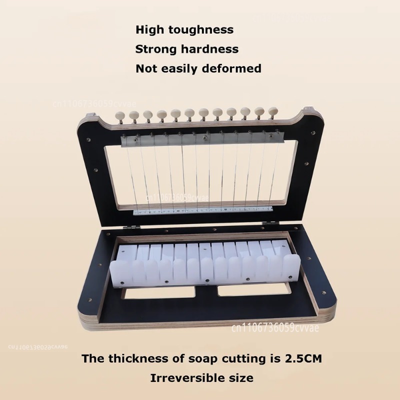 Soap Cutter Wire - เครื่องตัดสบู่แบบใช้มือ 1-12 แท่ง ตัดสบู่แท่งขนาด 1 นิ้วได้อย่างแม่นยำด้วยลวดเหล็ก