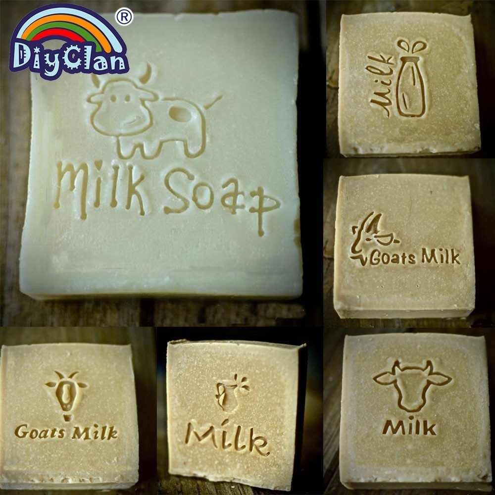 Soap Making Websites - DIY นมธรรมชาติสบู่แสตมป์นมแพะ Handmade แก้วอินทรีย์ทําสบู่แม่พิมพ์ขวดรูปร่างอะคริลิคที่กําหนดเองชุดสัตว์ของขวัญ
