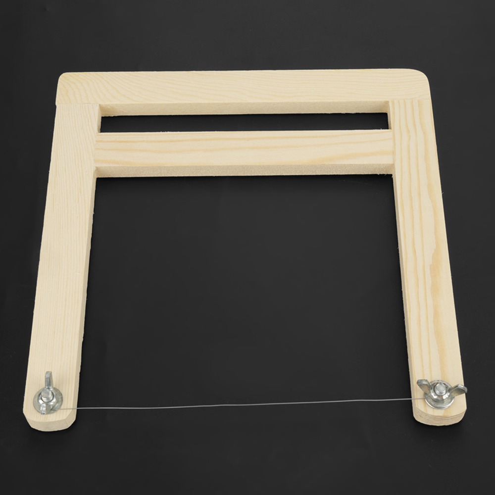Soap Cutter Wire - เครื่องมือช่วยทำสบู่ ที่ตัดสบู่ด้ามไม้ ใช้ซ้ำได้ ที่ตัดสายไฟ/เชือก/ขี้ผึ้ง แบบพกพา ที่ตัดลวดสำหรับงานฝีมือ