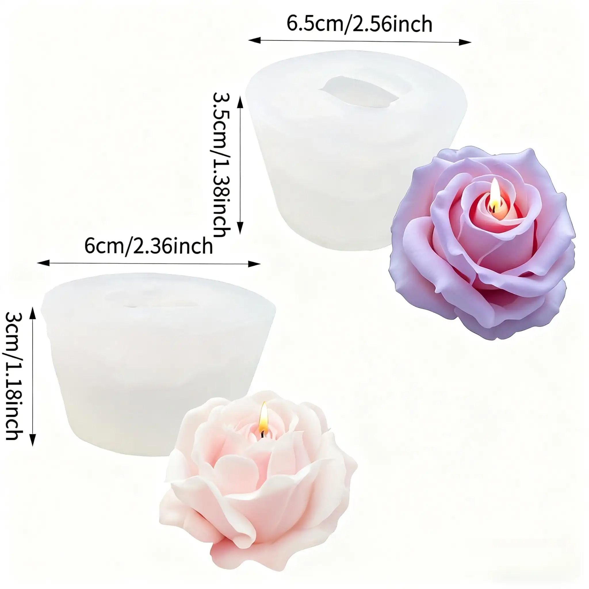 แม่พิมพ์เทียนซิลิโคนรูปดอกกุหล - Soap Making Recipes บทวิจารณ์และราคา