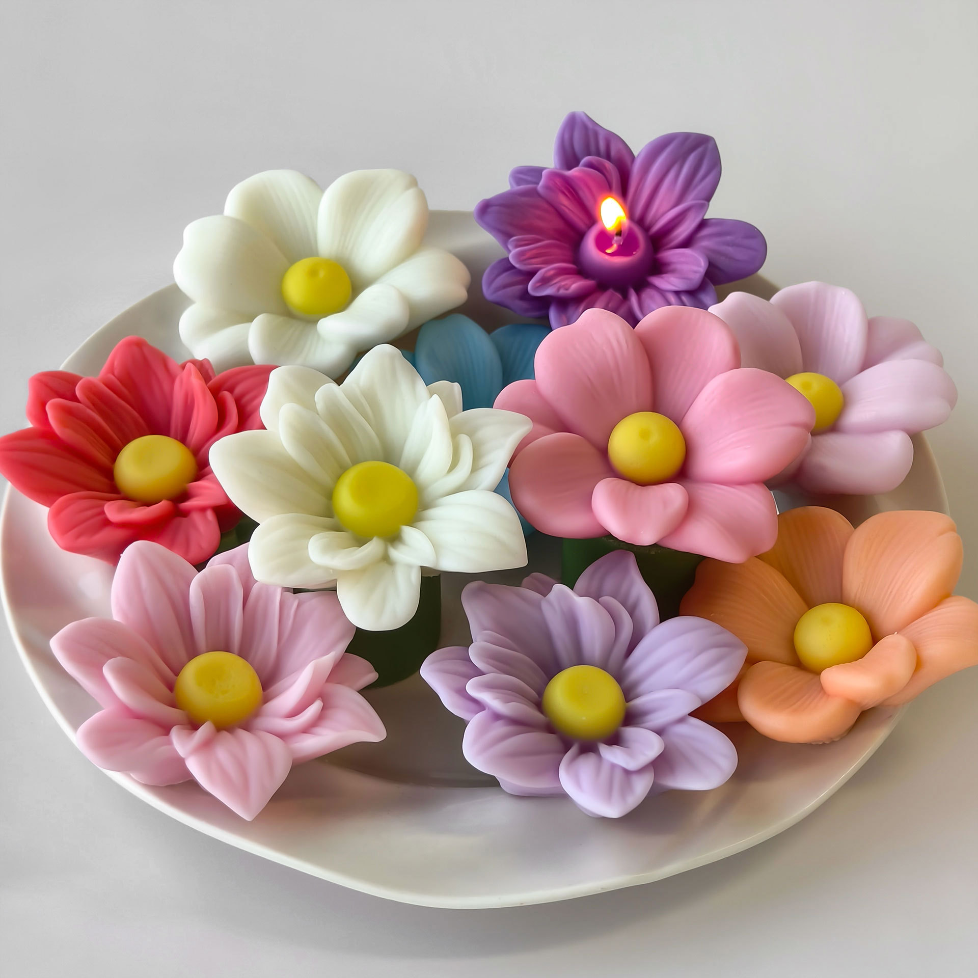 DIY ดอกไม้ AROMA เทียนแม่พิมพ์ - Soap Making At Home บทวิจารณ์และราคา