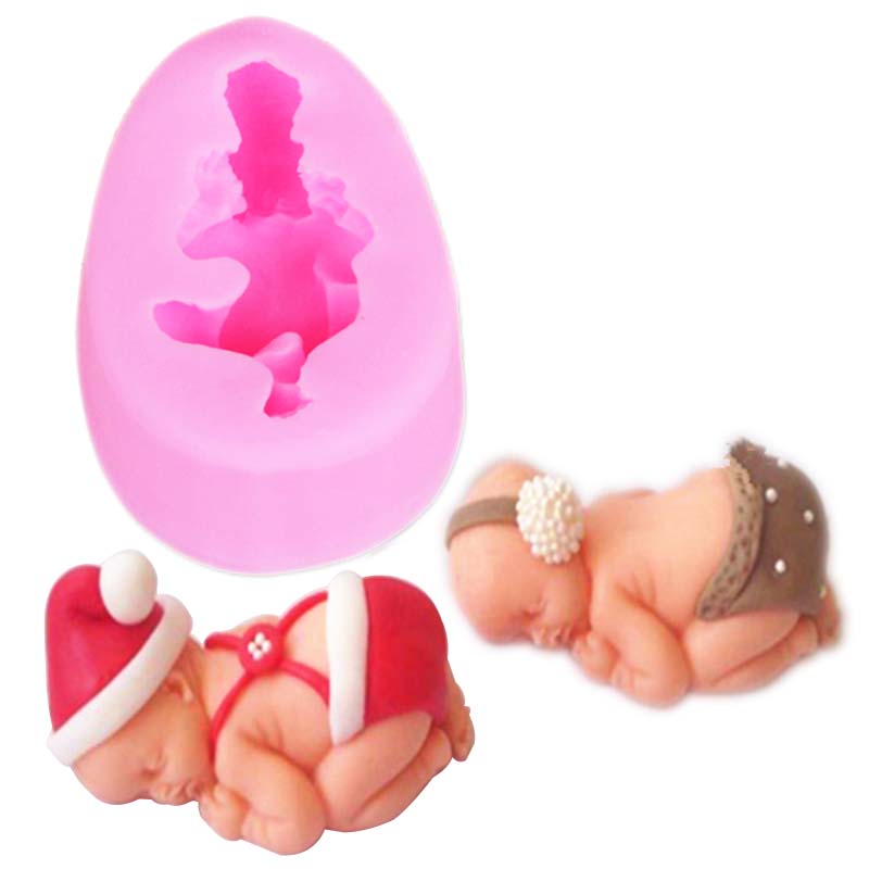 M046 Sleeping Babyซิลิโคนเทียน - Soap Making Recipes บทวิจารณ์และราคา