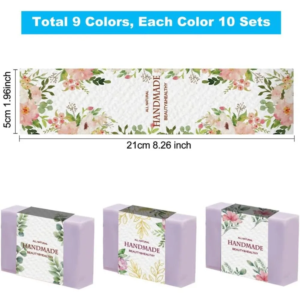 90PCS Handmade Wrap เทปฉลาก 9  - Soap Making Websites บทวิจารณ์และราคา