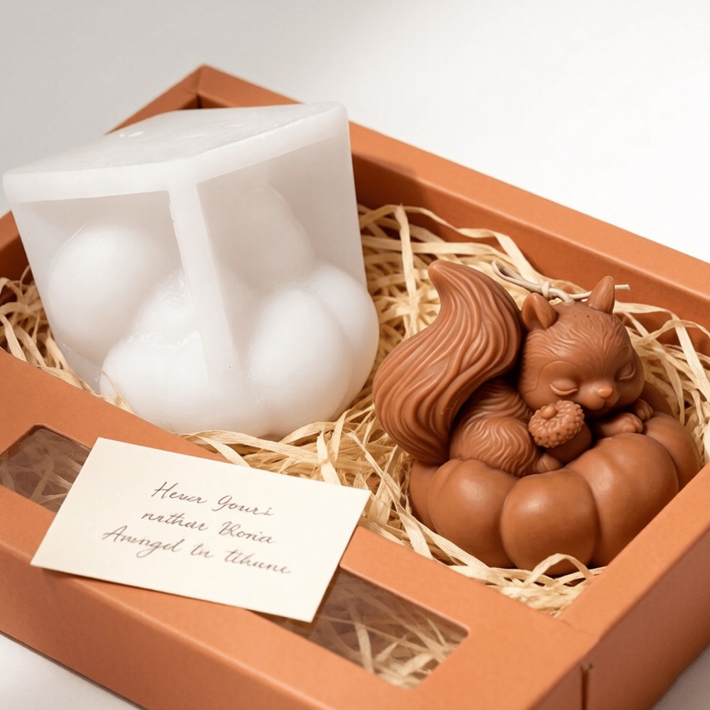 แม่พิมพ์ซิลิโคนรูปกระรอกและฟัก - Soap Making Friend บทวิจารณ์และราคา