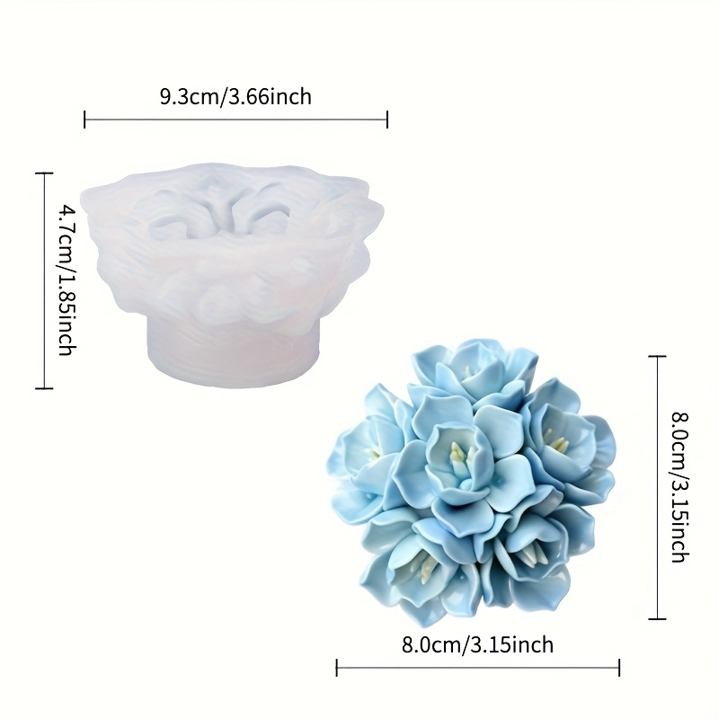 แม่พิมพ์ซิลิโคนเทียนดอกไฮเดรนเ - Soap Making Organic บทวิจารณ์และราคา