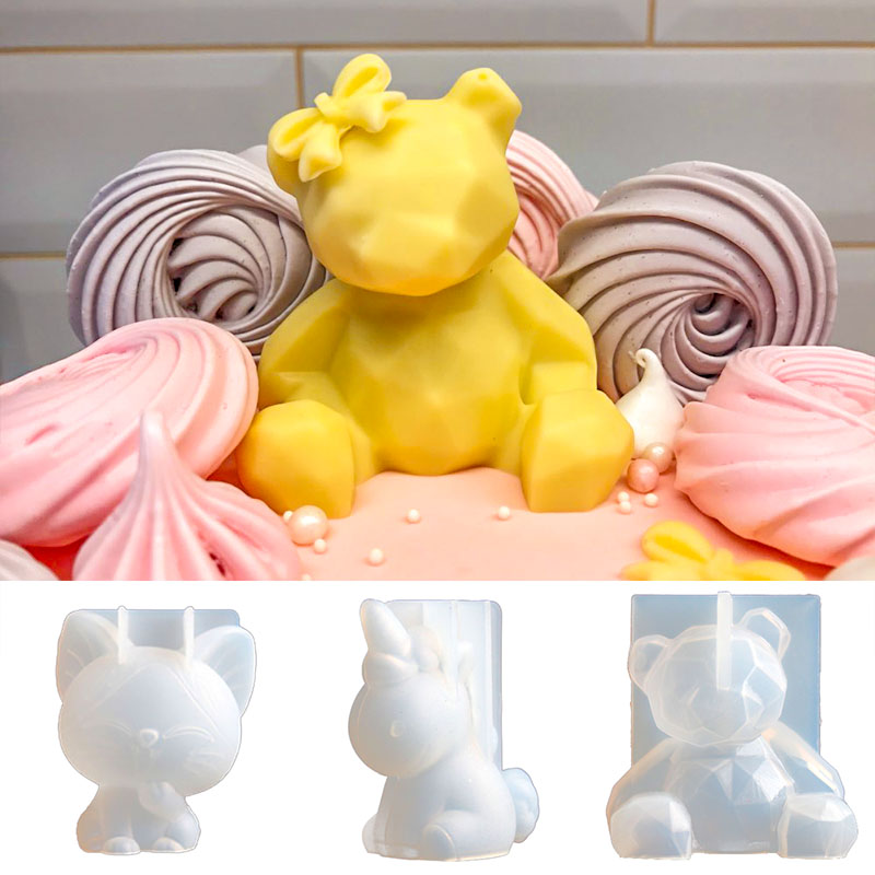 3D สเตอริโอหมีแม่พิมพ์ซิลิโคน  - Soap Making At Home บทวิจารณ์และราคา