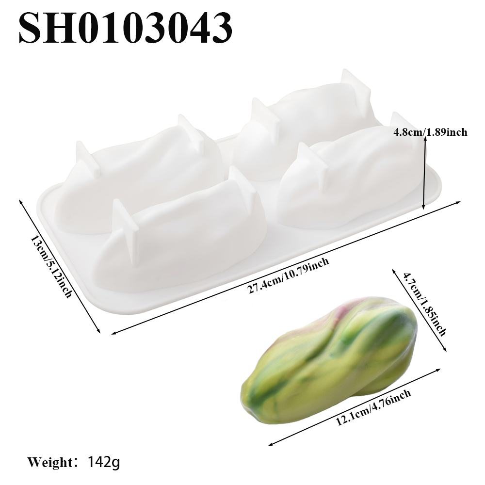 แม่พิมพ์ซิลิโคนลายพิสตาชิโอ 4  - Soap Making Organic บทวิจารณ์และราคา