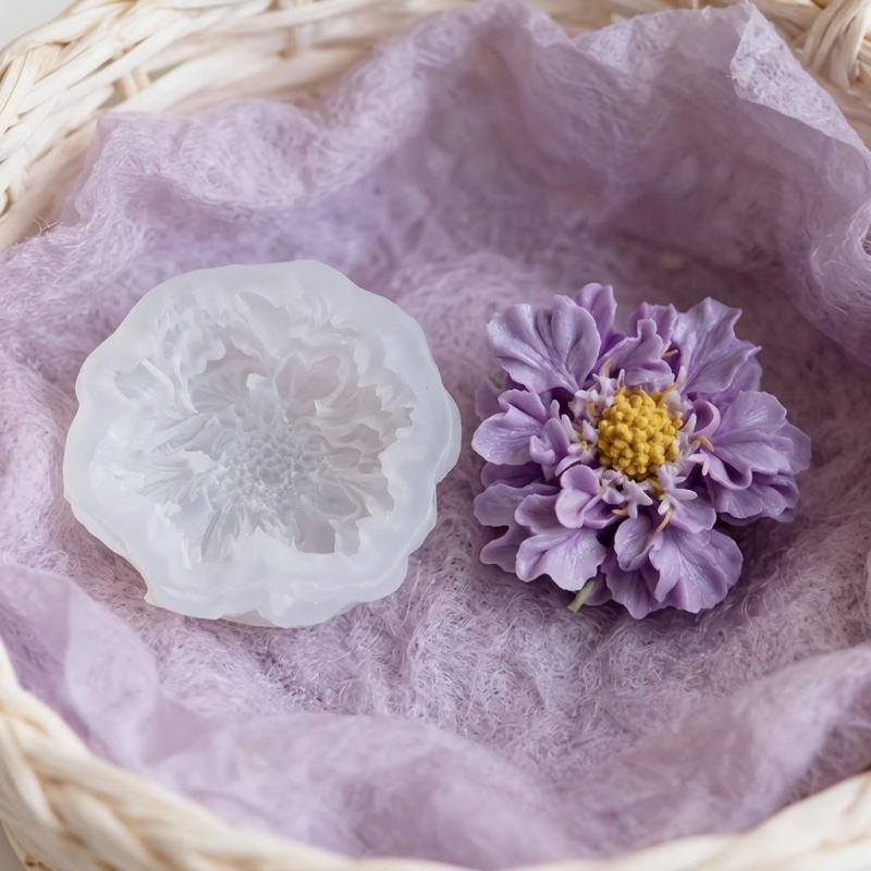 แม่พิมพ์ซิลิโคนรูปดอกไม้สีฟ้าแ - Soap Making Organic บทวิจารณ์และราคา