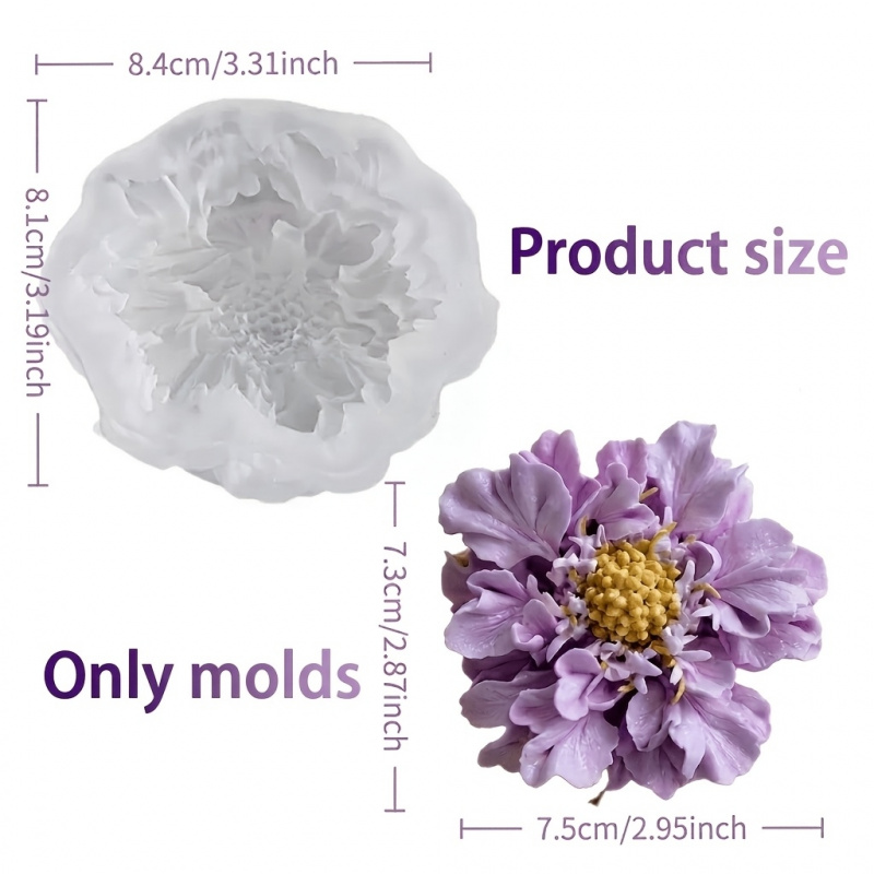 แม่พิมพ์ซิลิโคนรูปดอกไม้สีฟ้าแ - Soap Making Organic บทวิจารณ์และราคา