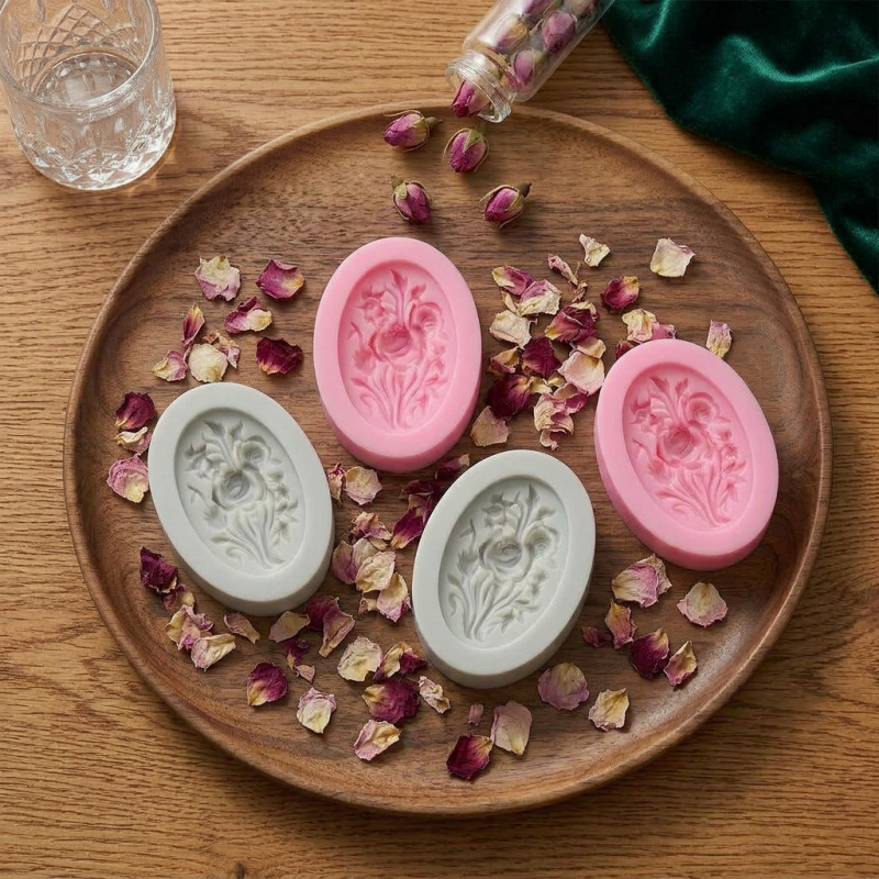 แม่พิมพ์ซิลิโคน 4 ชิ้นรูปทรงดอ - Soap Making Organic บทวิจารณ์และราคา
