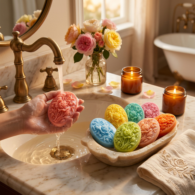 แม่พิมพ์ซิลิโคน 4 ชิ้นรูปทรงดอ - Soap Making Organic บทวิจารณ์และราคา