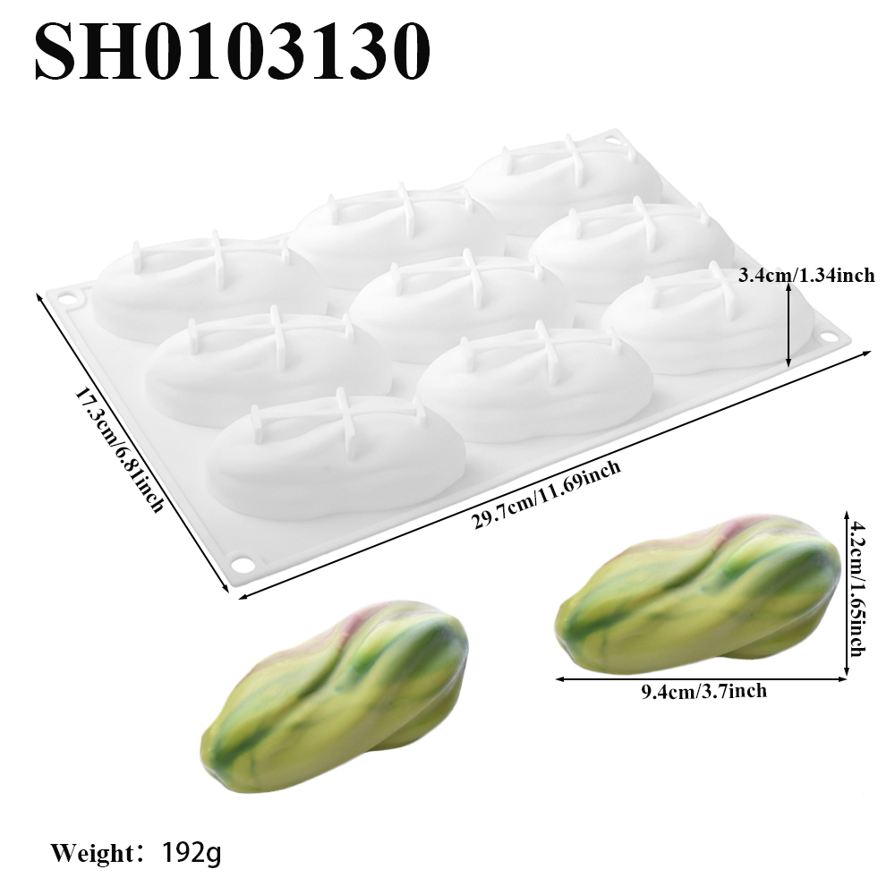 แม่พิมพ์ซิลิโคนรูปพิสตาชิโอ 1  - Soap Making Organic บทวิจารณ์และราคา