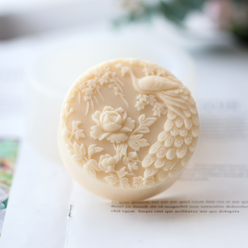 นกยูงดอกไม้รูปแบบซิลิโคนสบู่แม - Soap Making At Home บทวิจารณ์และราคา